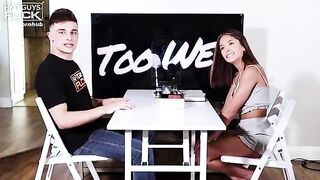 The HGF Experience Live Sex Gameshow - Chase Man handles this petite, cock hungry freak!