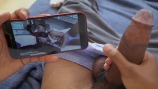 Lil D rubs one out to his own porn featuring Julz Gotti, a curious twist
