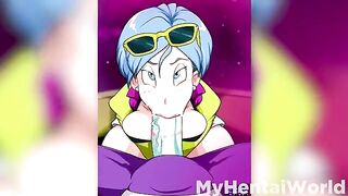 Hot Bulma fucking with guys in an animated Dragon Ball compilation
