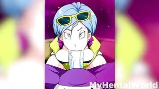 Hot Bulma fucking with guys in an animated Dragon Ball compilation