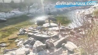 Public sex in the countryside of Cordoba, a daring couple gets caught in action