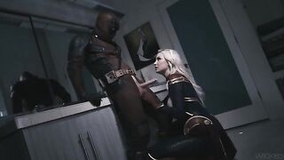 Deadpool fucked Captain Marvel hard in this full scene parody