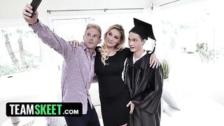 Busty stepmom Kenzie Taylor rewards her stepson with wet pussy