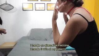 The doctor, Sara Blonde, calmed Salome Gil's condition with intense sex