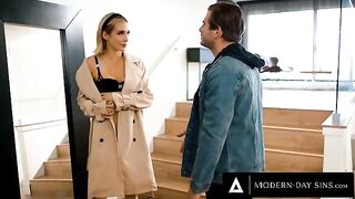 Aiden Ashley gets fucked hard by her BF in a rough session