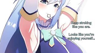 The worship of Goddess Aqua’s ass is an art form in this anime