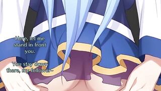 The worship of Goddess Aqua’s ass is an art form in this anime