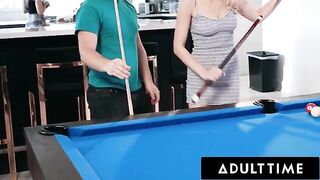Roommates Paige Owens and Kay Lovely fuck with a stud