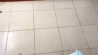 Latina babe massages her stepson’s back before getting intimate