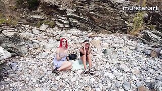Bloggers stupidly fucked in public with pick-up girls, featuring Toma Mur’s wild beach encounters