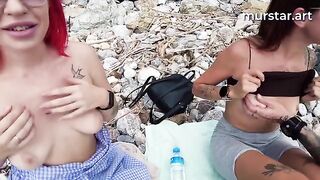 Bloggers stupidly fucked in public with pick-up girls, featuring Toma Mur’s wild beach encounters