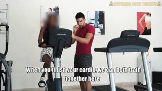 Fitness girl gets fucked hard in the gym