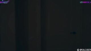 A girl is fucking with her girlfriend in a Halloween costume