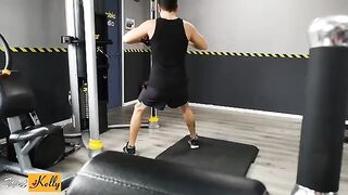 I crushed on my fitness colleague so we got intimate in the gym restroom