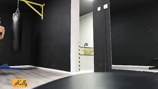 I crushed on my fitness colleague so we got intimate in the gym restroom
