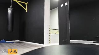 I crushed on my fitness colleague so we got intimate in the gym restroom
