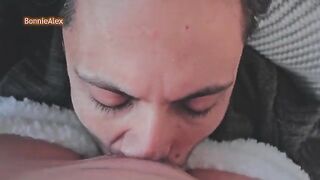 The couple has a good time while getting intimate in pajamas