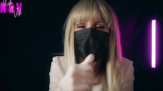 Crazy nurse in sexy suit makes you cum twice with her hand