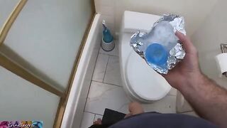 Stepmom helps her stepson to get a sperm sample for donation