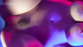 Meaty pussy lips wrapped around a thick cock
