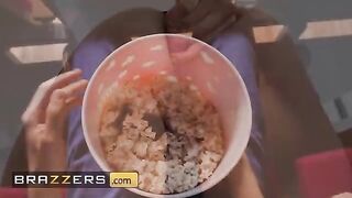 Naughty Tina Fire gets her pussy fucked in the popcorn machine by Jordi El In