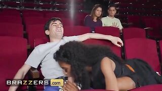 Naughty Tina Fire gets her pussy fucked in the popcorn machine by Jordi El In