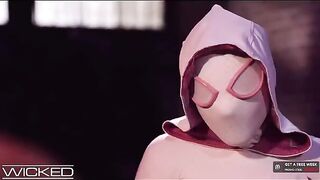 Spiderman eats and fucks Gwen Stacy’s pussy in a hot scene