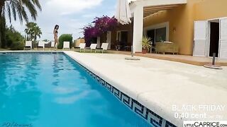 Little Caprice got fucked by a stranger underwater