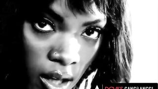 Black sugar ana foxxx fucked by four white cocks in a gangbang scene