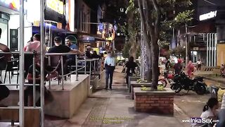 Sara Blonde was spying on some naughty behavior in a Colombian disco, damn!