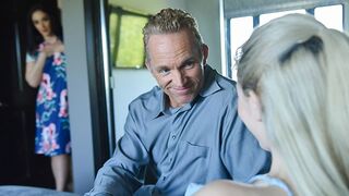 Hot stepdaughter Jane Wilde rides her step dad’s fat prick