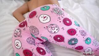 MILF woke up with a cock in her pussy, her stepson’s cum squirted out