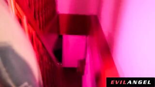 Hot Euro slut gets her asshole gapped and stuffed with cock in intense DAP action