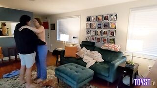 A hot nurse came home and met her husband in a steamy encounter