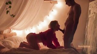 A couple has warm sex at home, making each other feel incredible
