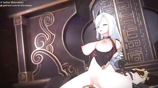 Compilation of animated Genshin Impact girls getting fucked and receiving creampie