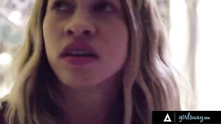 Popular girl Gia Derza consoles bullied teen Khloe Kapri in the bathroom