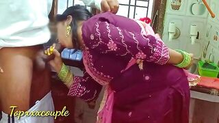 Hot Indian maid gets fucked hard in the kitchen, just like in a steamy desi bhabhi scene