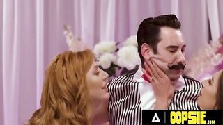 Lauren Phillips and April Olsen fuck Tommy Pistol in a steamy game