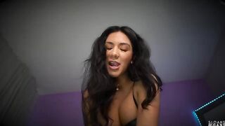 Tinder date gets fucked by a dominant Latina in a rough POV scene