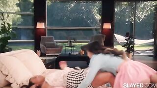 Bestie Jennie learns to relax from naughty Lulu in a steamy scene