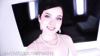 Cute girls Jade and Bella are engaged in gentle oral pleasures