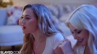 Besties Skye and Blake enjoy intimate lesbian sex