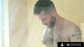 The guy is lucky to fuck a sexy masseuse from Nuru Massage