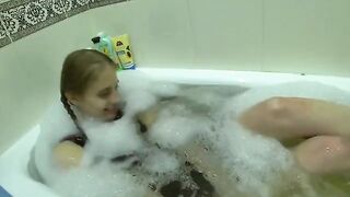 A babe cheats on her husband with a friend in the kitchen