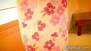 Skinny Japanese teen Agena Kinoshita gets her pussy smashed hard by JAVHub