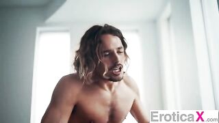 A hot afternoon of sensual sex after lazy days with a brunette beauty