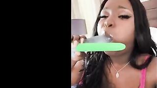 Barbie Crystal playfully takes all the toys from Lily Starfire