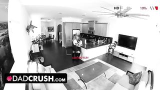 Two young sluts Macy Meadows and Krissy Knight getting fucked by a dad