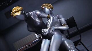Futanari Atomic Hearth Ballerinas get their holes filled with a big dick